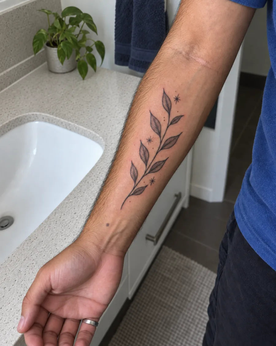 The same tattoo, with the surrounding skin settled